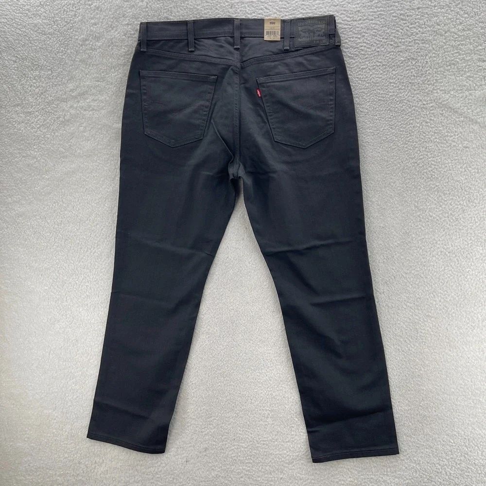 Levis 541 Jeans Mens 38x32 Gray Athletic Tapered Dark Wash Stretch Denim Casual